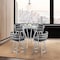 Armen Living Naomi and Roman 5-Piece Counter Height Dining Set in Brushed Stainless Steel and Gray Faux Leather SETNMRMGRBS5 - alternate 7